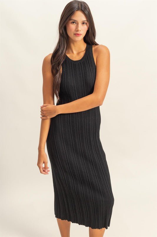 Carey Ribbed Dress - Elk + Elm
