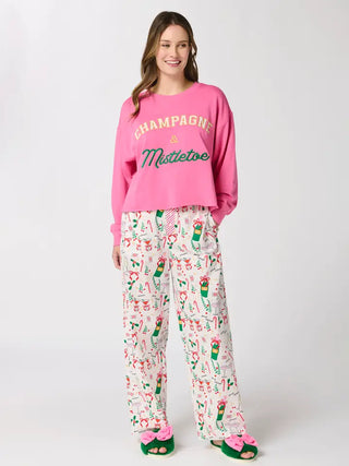 Champagne & Mistletoe Sweatshirt
