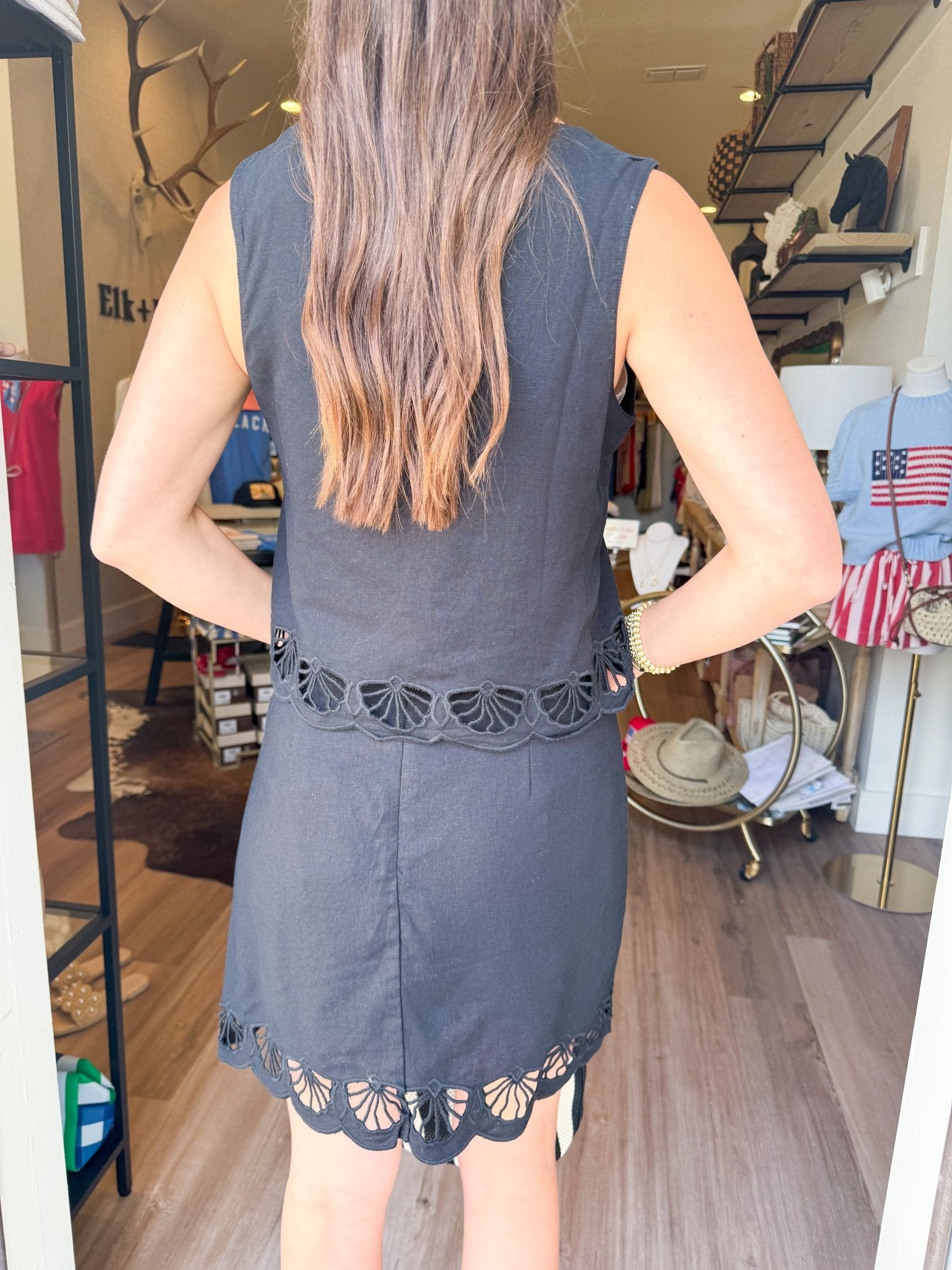 Charlene Embroidery Mini Skirt - Elk + Elm