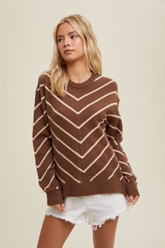 Chevron Knit Sweater