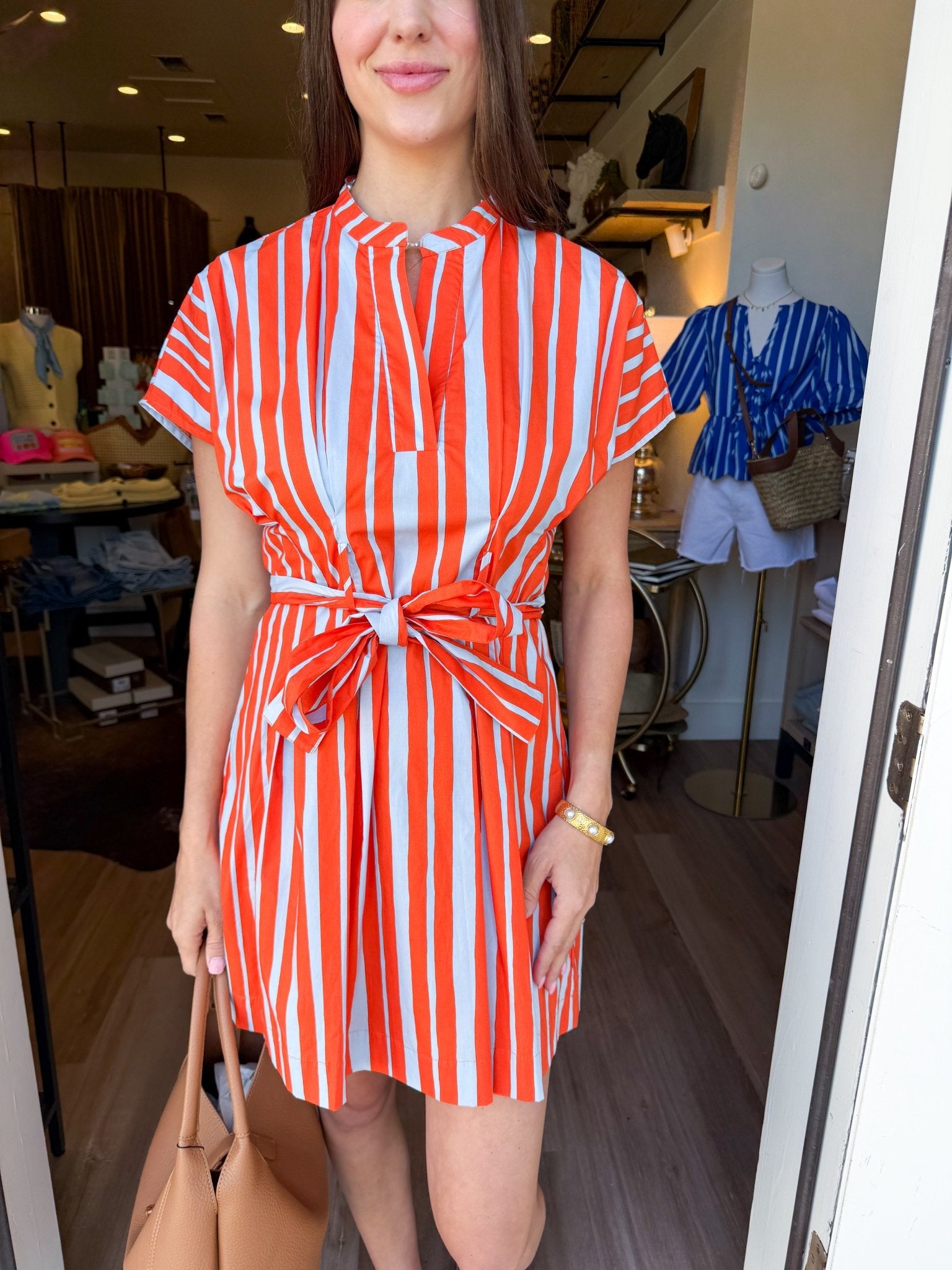 Citrus Tide Stripe Dress - Elk + Elm