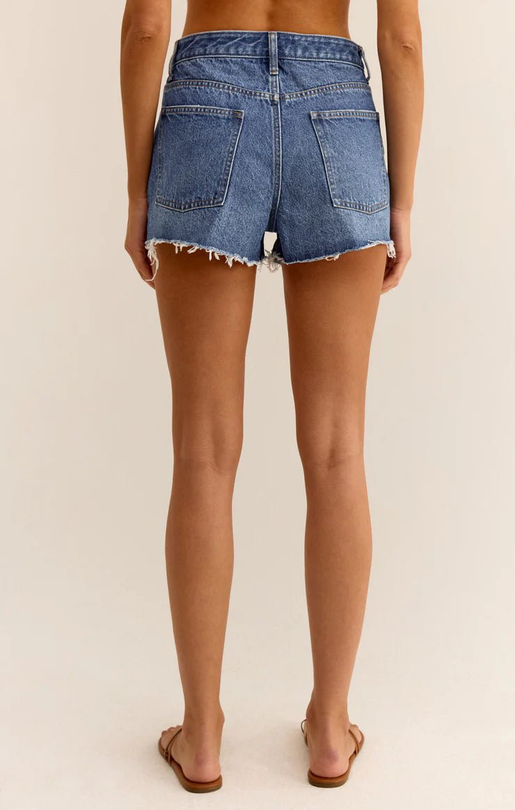 Classic Hi - Rise Denim Short - Elk + Elm
