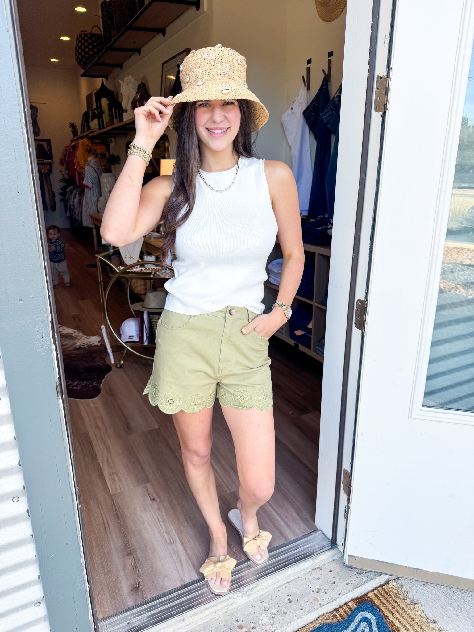 Cloud Nine Classic Sleeveless Knit Tank – Cream - Elk + Elm