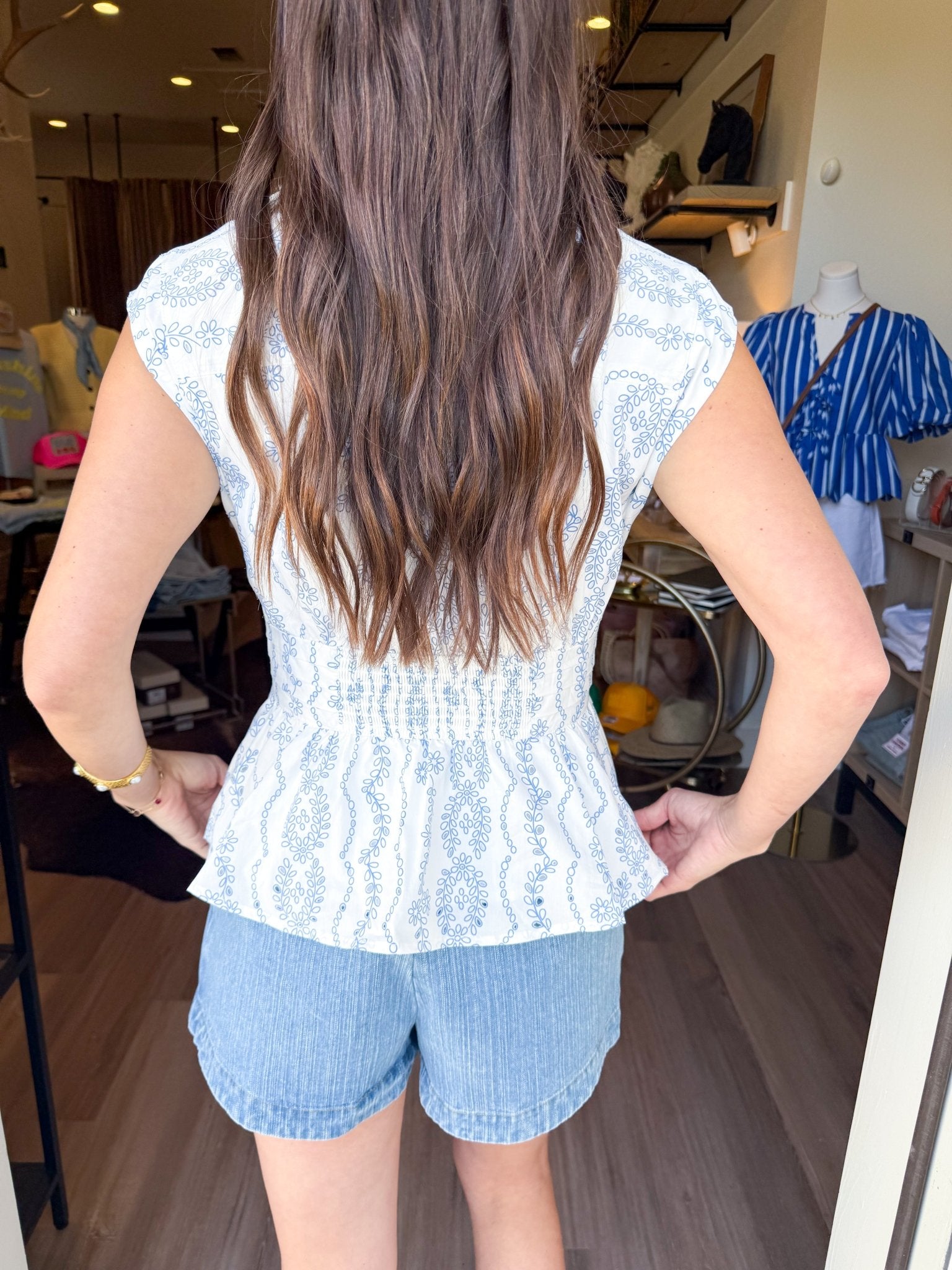 Coastal Bloom Peplum - Elk + Elm