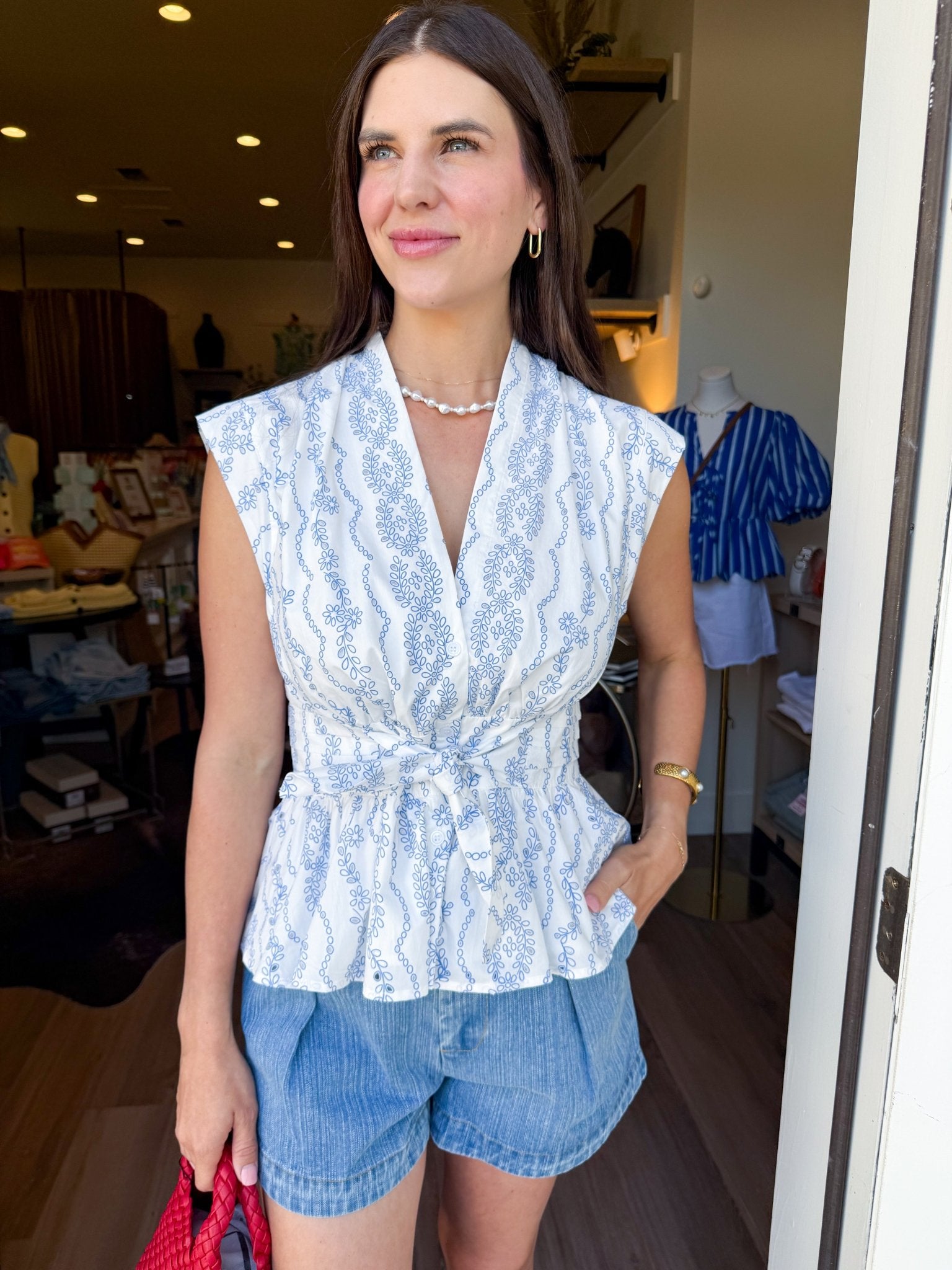 Coastal Bloom Peplum - Elk + Elm