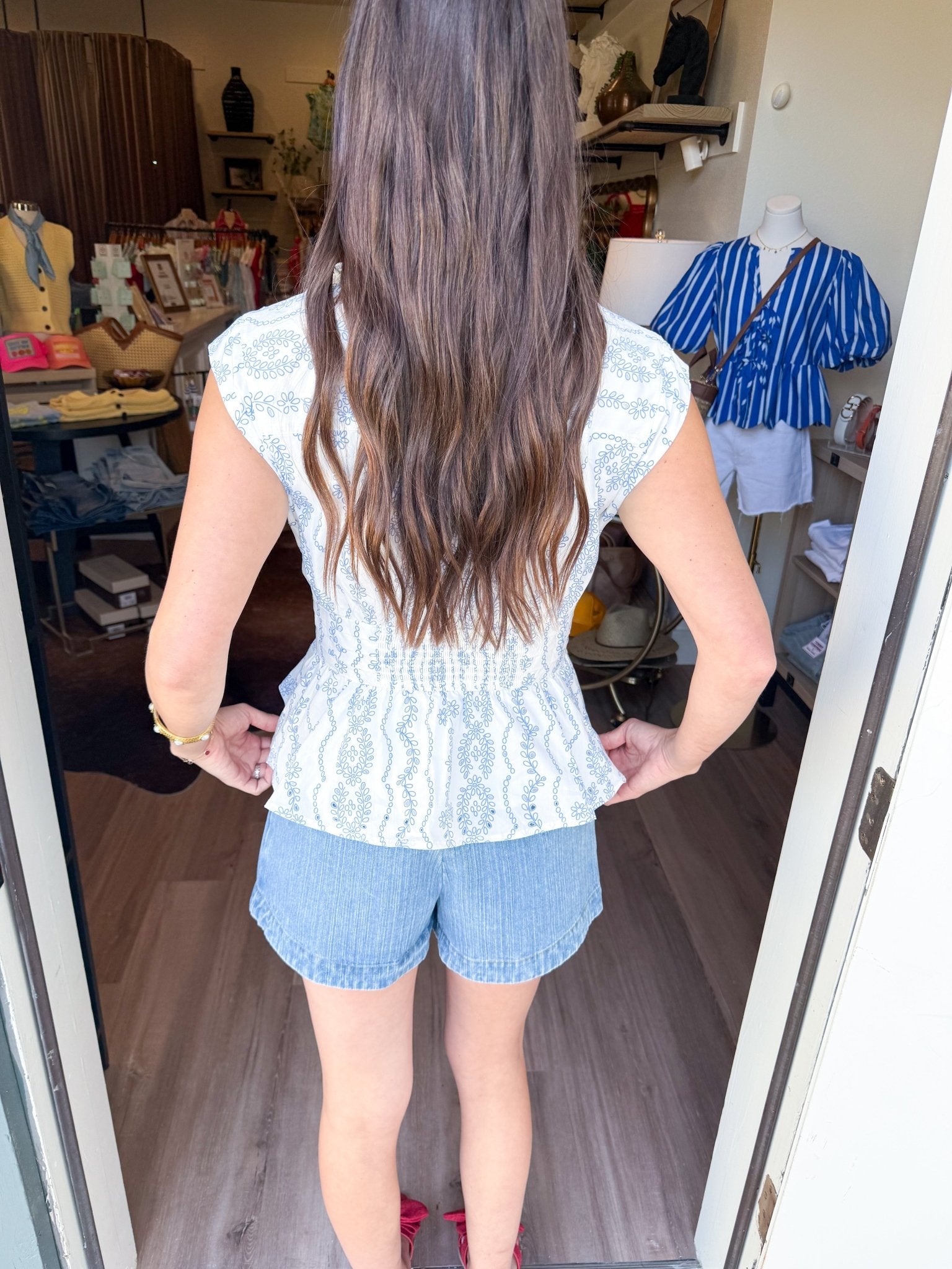 Coastal Bloom Peplum - Elk + Elm
