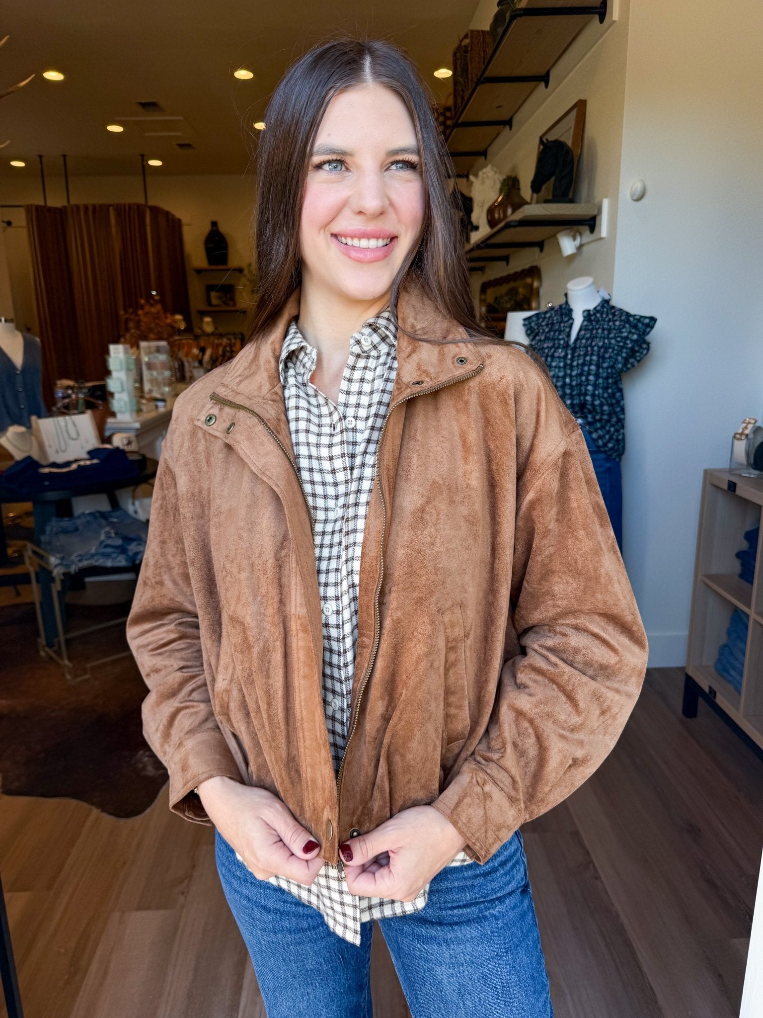Corin Bubble Hem Jacket - Elk + Elm