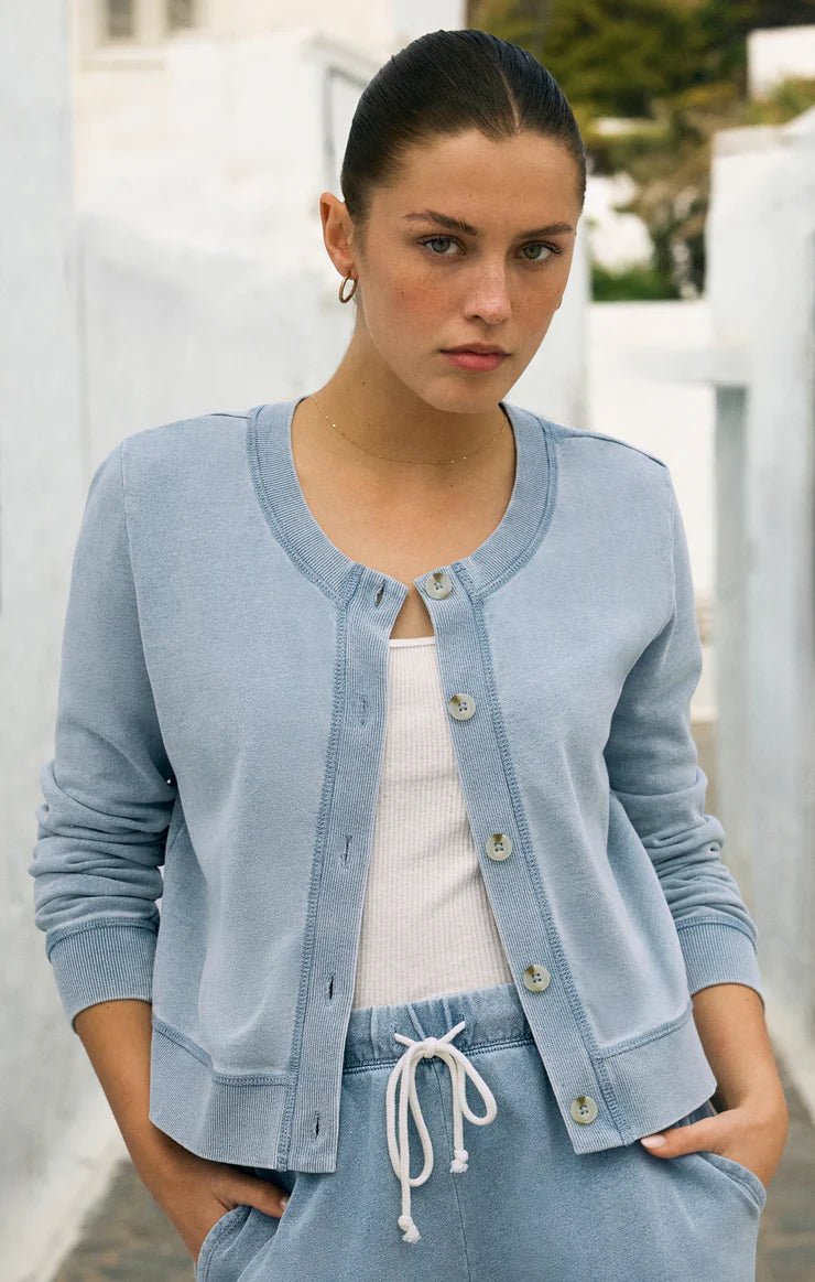 Daily Knit Denim Cardigan - Elk + Elm
