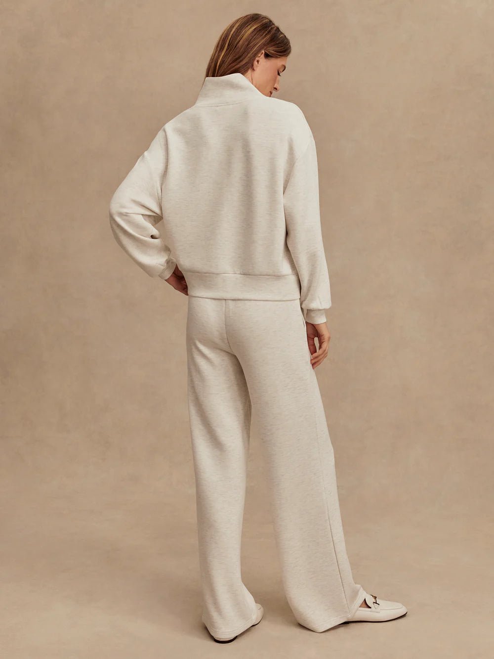 Davidson Sweat - Ivory Marl - Elk + Elm