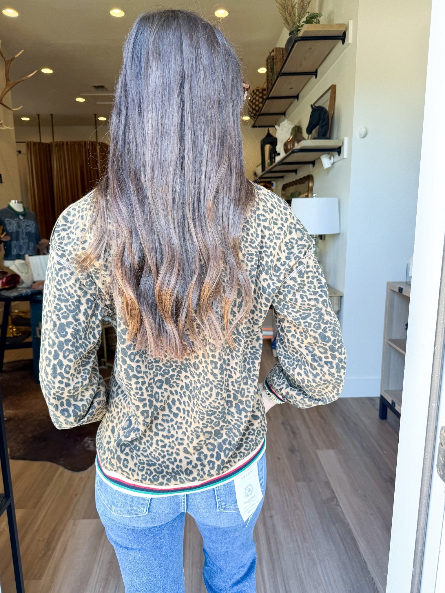 Dolan Animal Print Sweatshirt - Elk + Elm