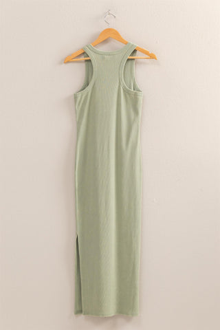 Ribbed Midi Tank Dress
