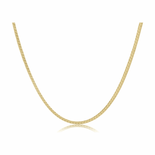 E Newton 17" Choker Herringbone Chain - Gold - Elk + Elm