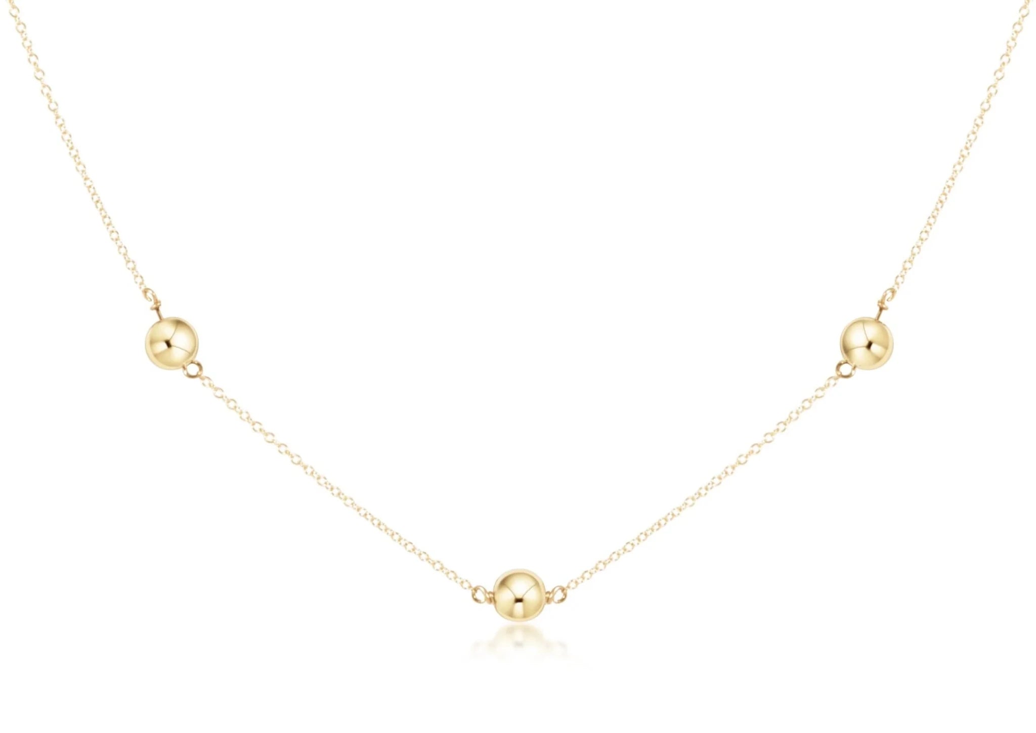 e Newton 17" Simplicity Chain Gold Classic 6mm - Elk + Elm