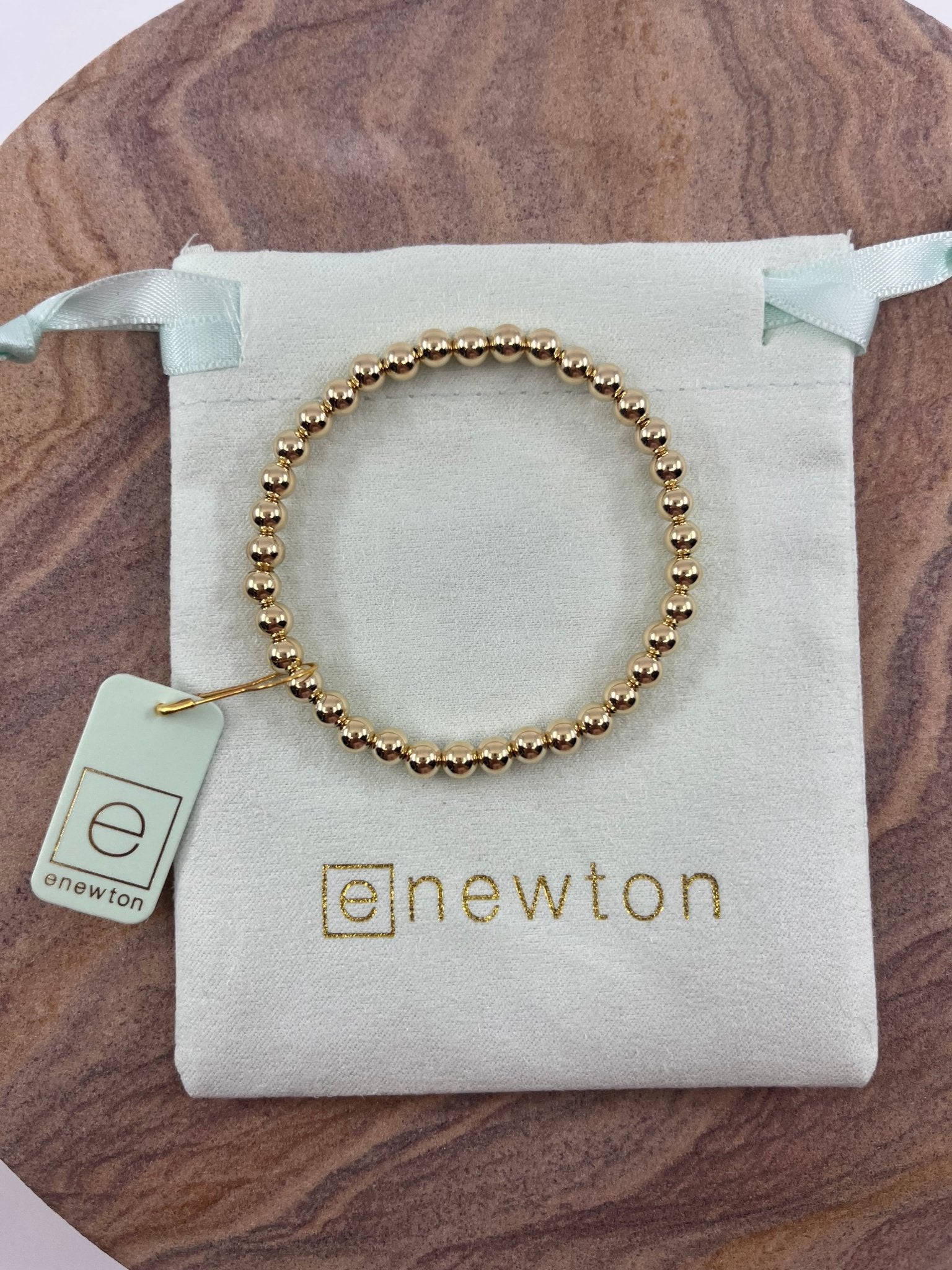 E Newton Classic Bead Bracelet - Elk + Elm