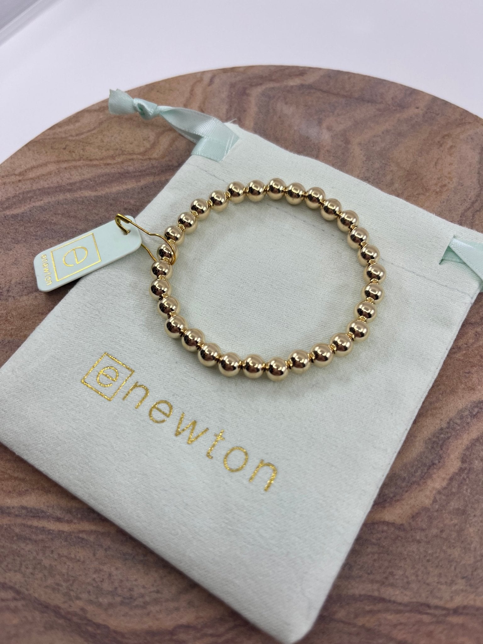 E Newton Classic Bead Bracelet - Elk + Elm