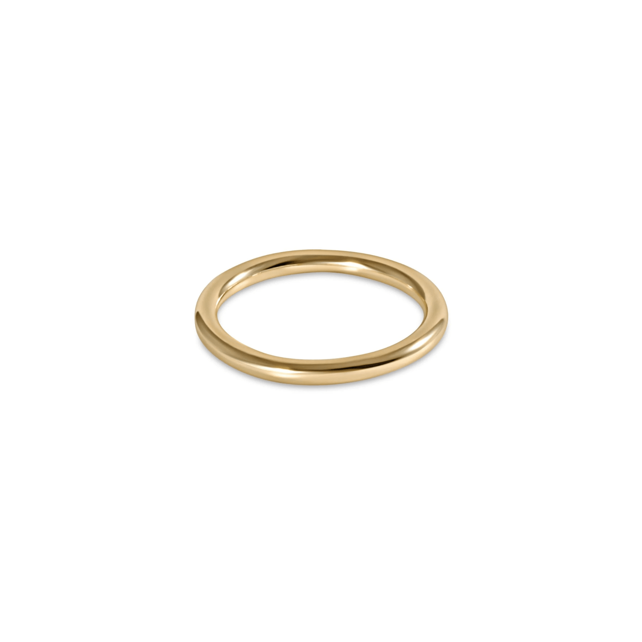 E Newton Classic Gold Band Ring - Elk + Elm