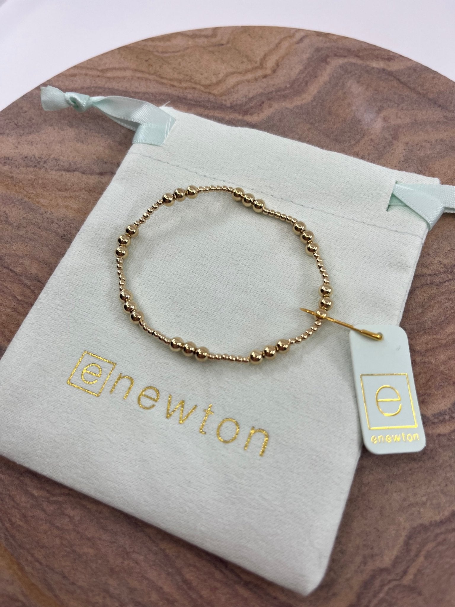 E Newton Gold Joy Pattern bracelet - Elk + Elm