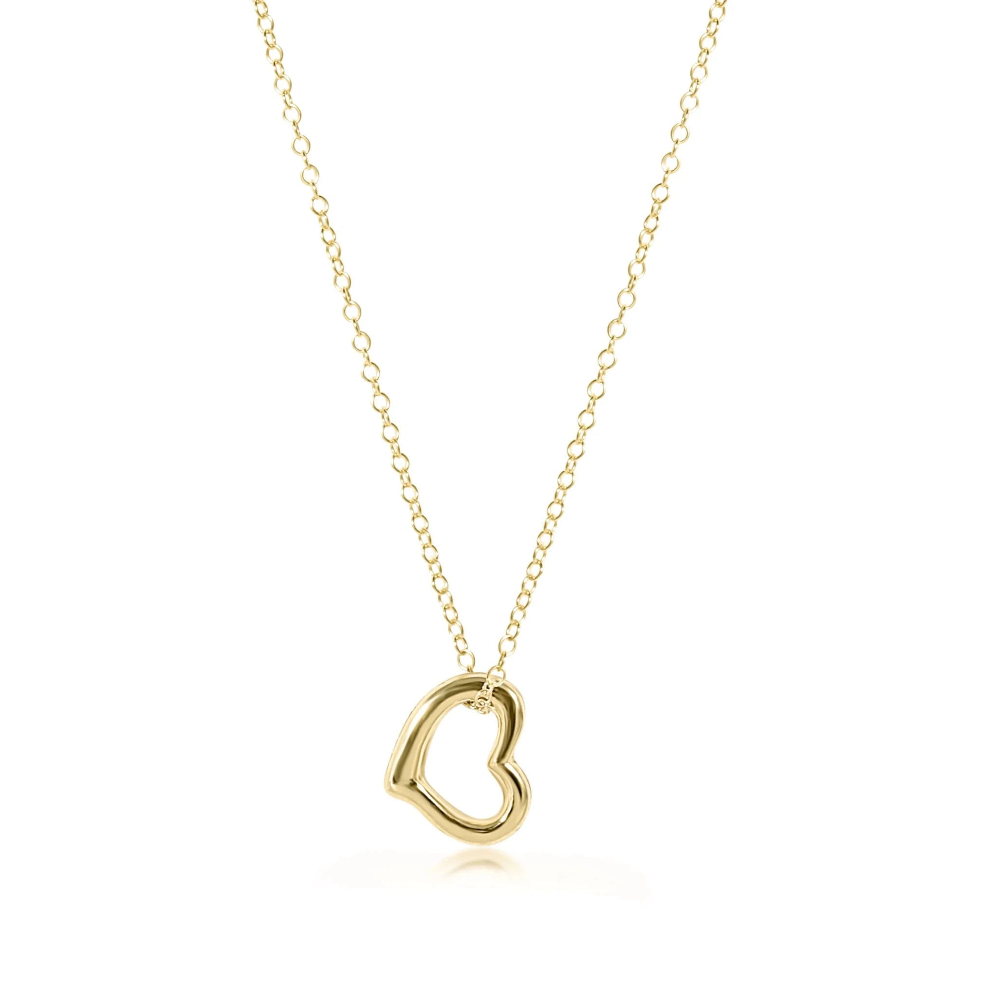 e Newton Gold - Love Gold Charm 16" Necklace - Elk + Elm