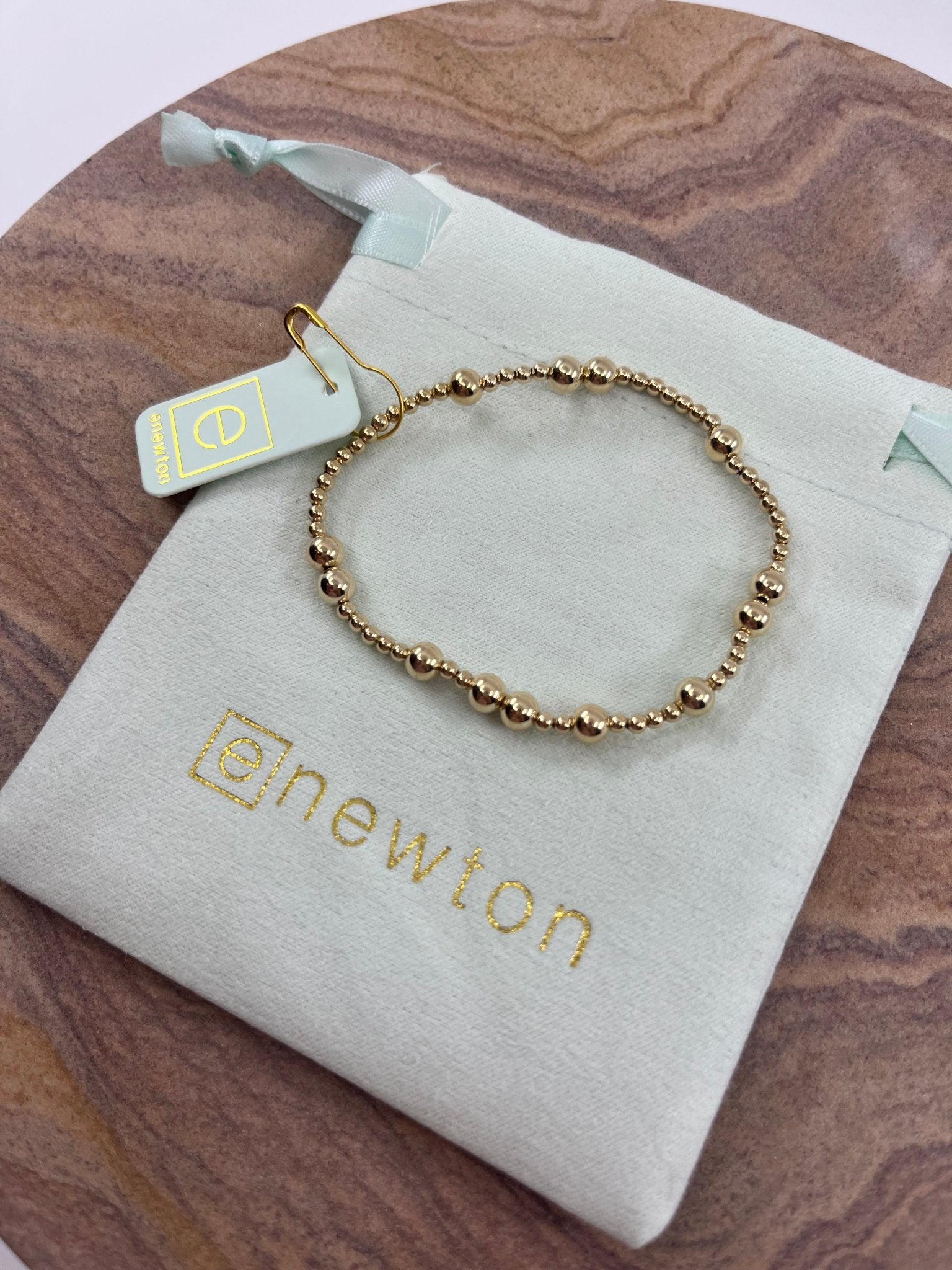 E Newton Hope Unwritten Pattern Bracelet Gold - Elk + Elm