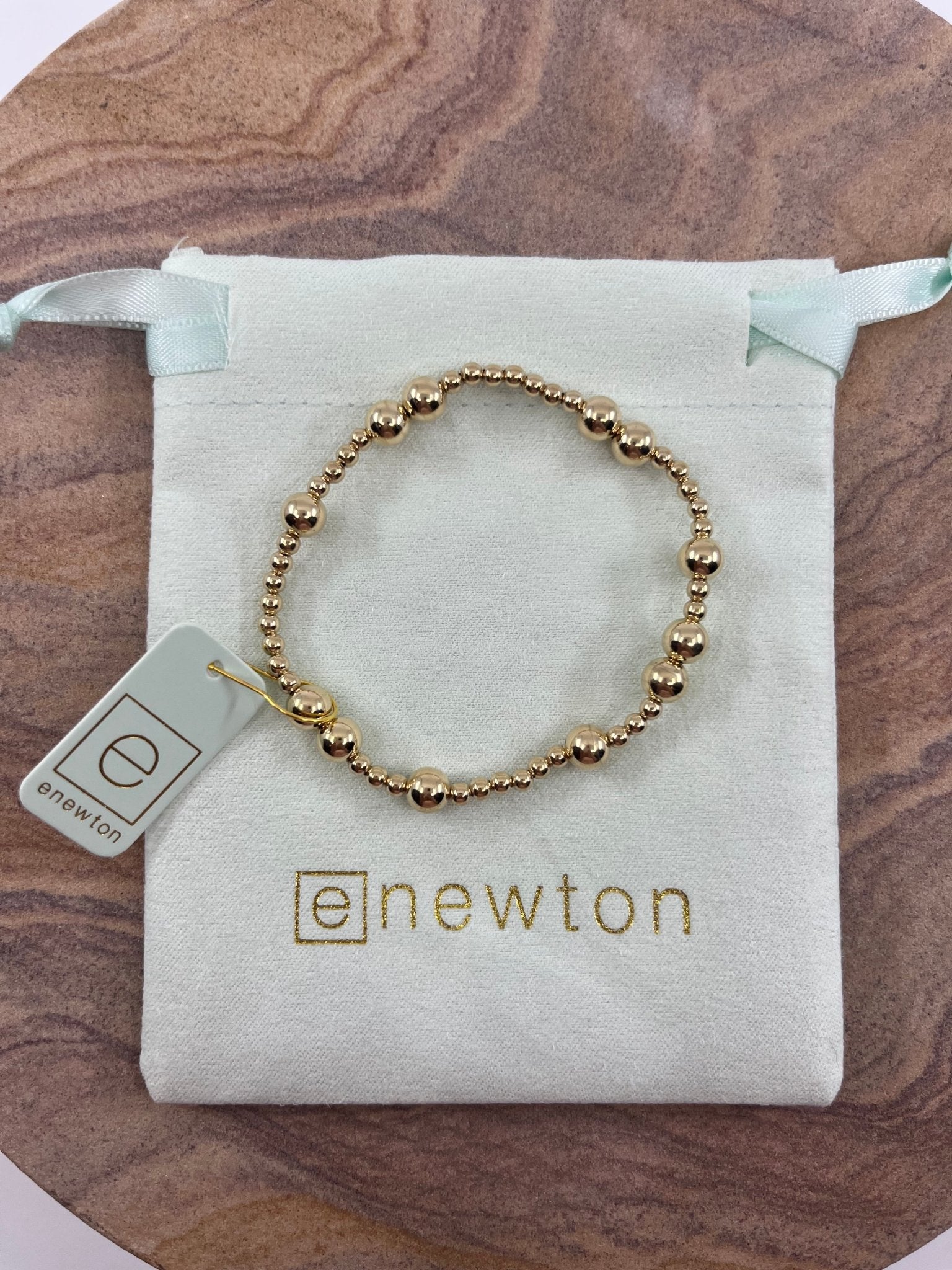 E Newton Hope Unwritten Pattern Bracelet Gold - Elk + Elm
