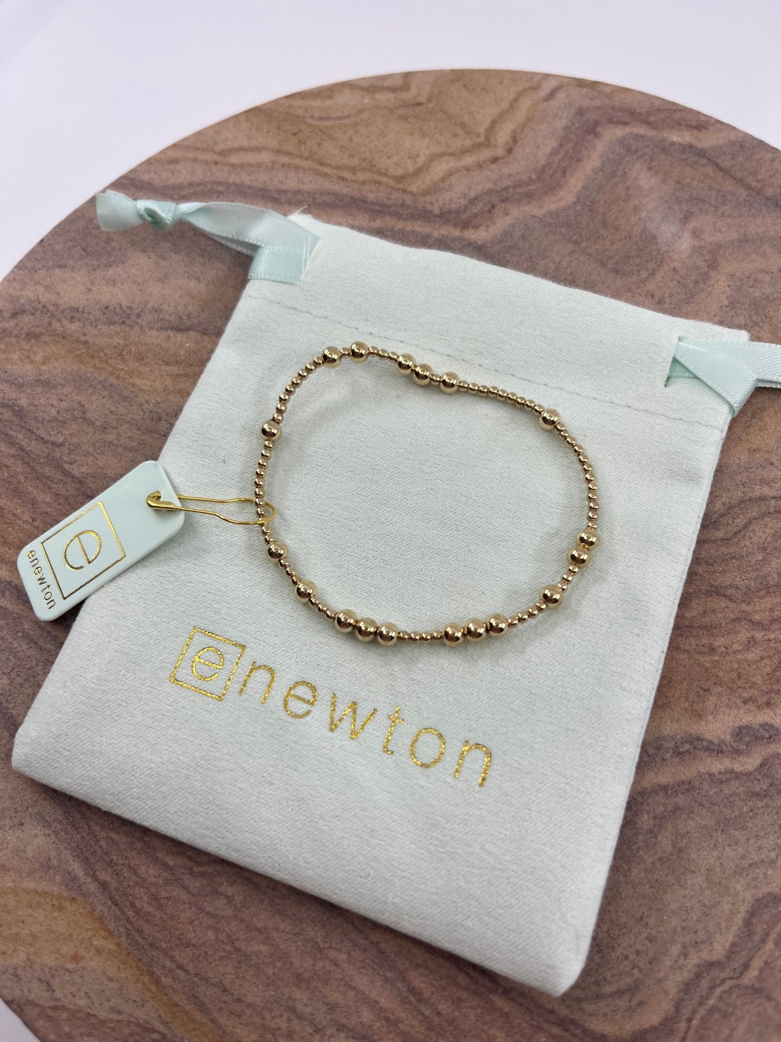 E Newton Hope Unwritten Pattern Bracelet Gold - Elk + Elm