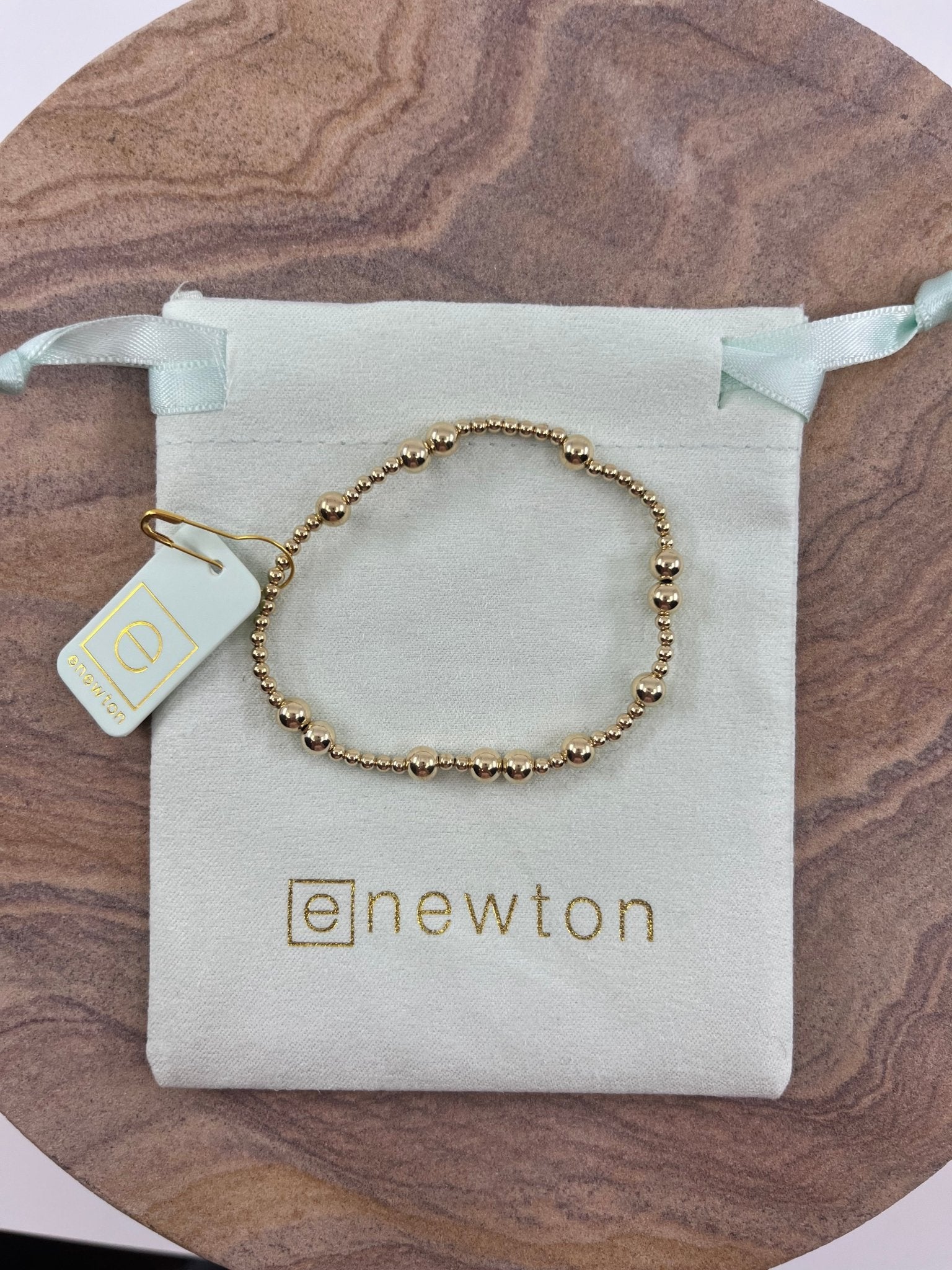 E Newton Hope Unwritten Pattern Bracelet Gold - Elk + Elm