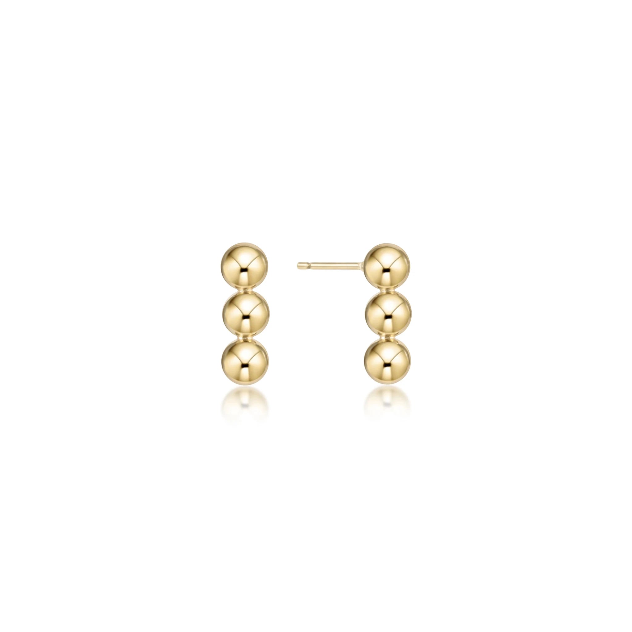 E Newton Joy Stud 4mm Gold - Elk + Elm