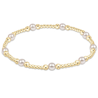 E Newton Purpose Bead Bracelet - Pearl - Elk + Elm