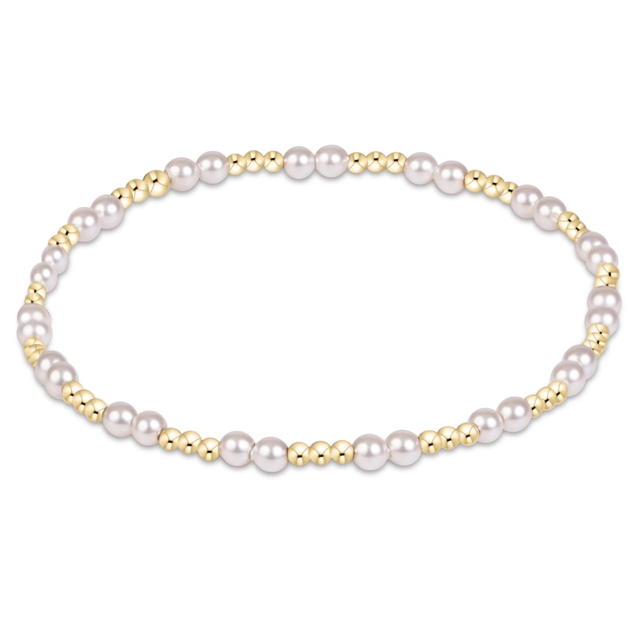 e Newton Together Pearl 3mm Bracelet - Elk + Elm