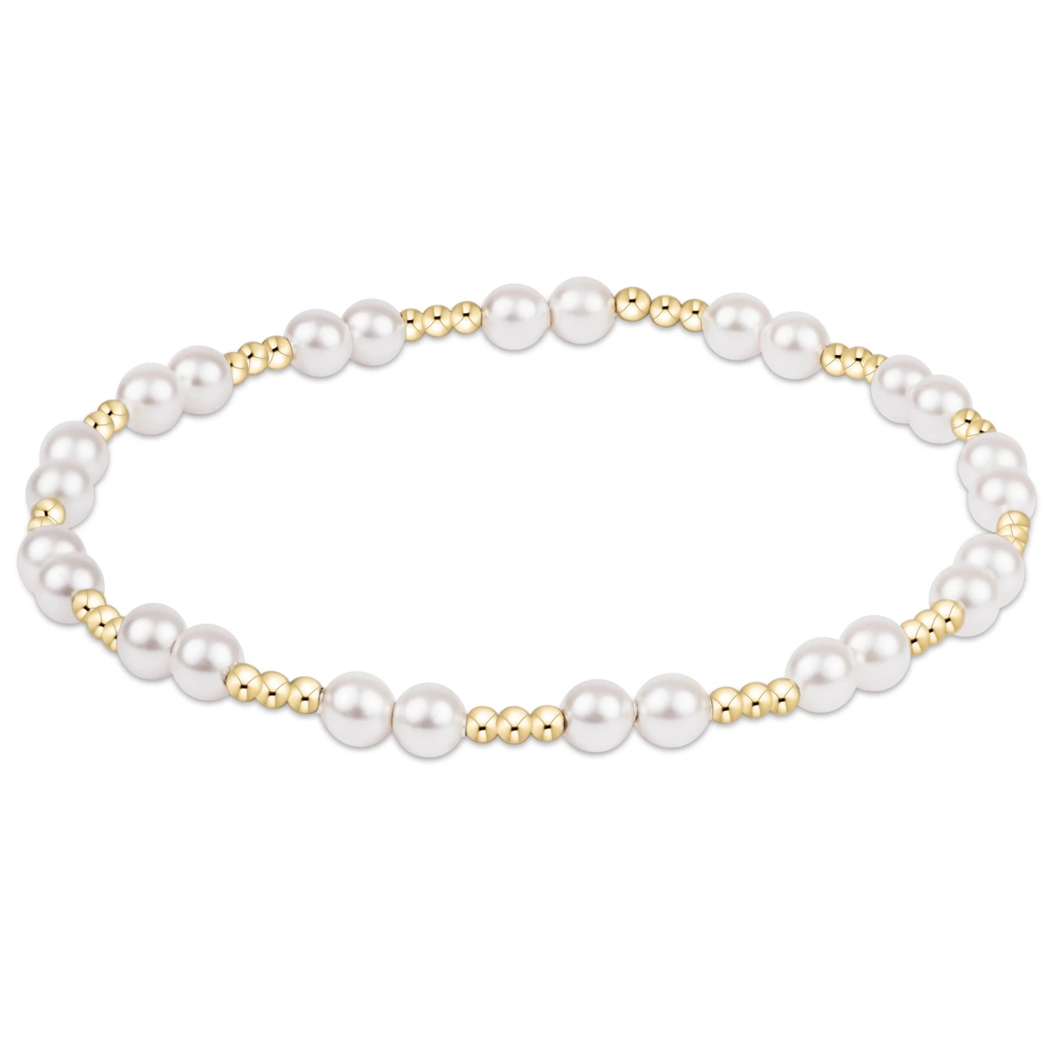 e Newton Together Pearl 4mm Bracelet - Elk + Elm