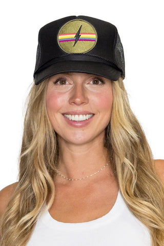 Electric Rainbow Trucker Hat