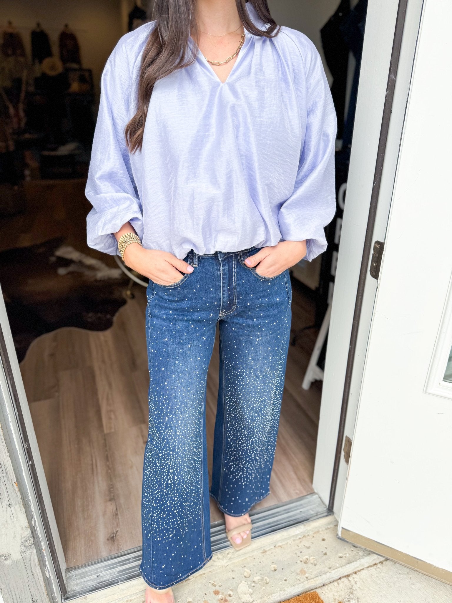 Emma Blouse - Periwinkle - Elk + Elm