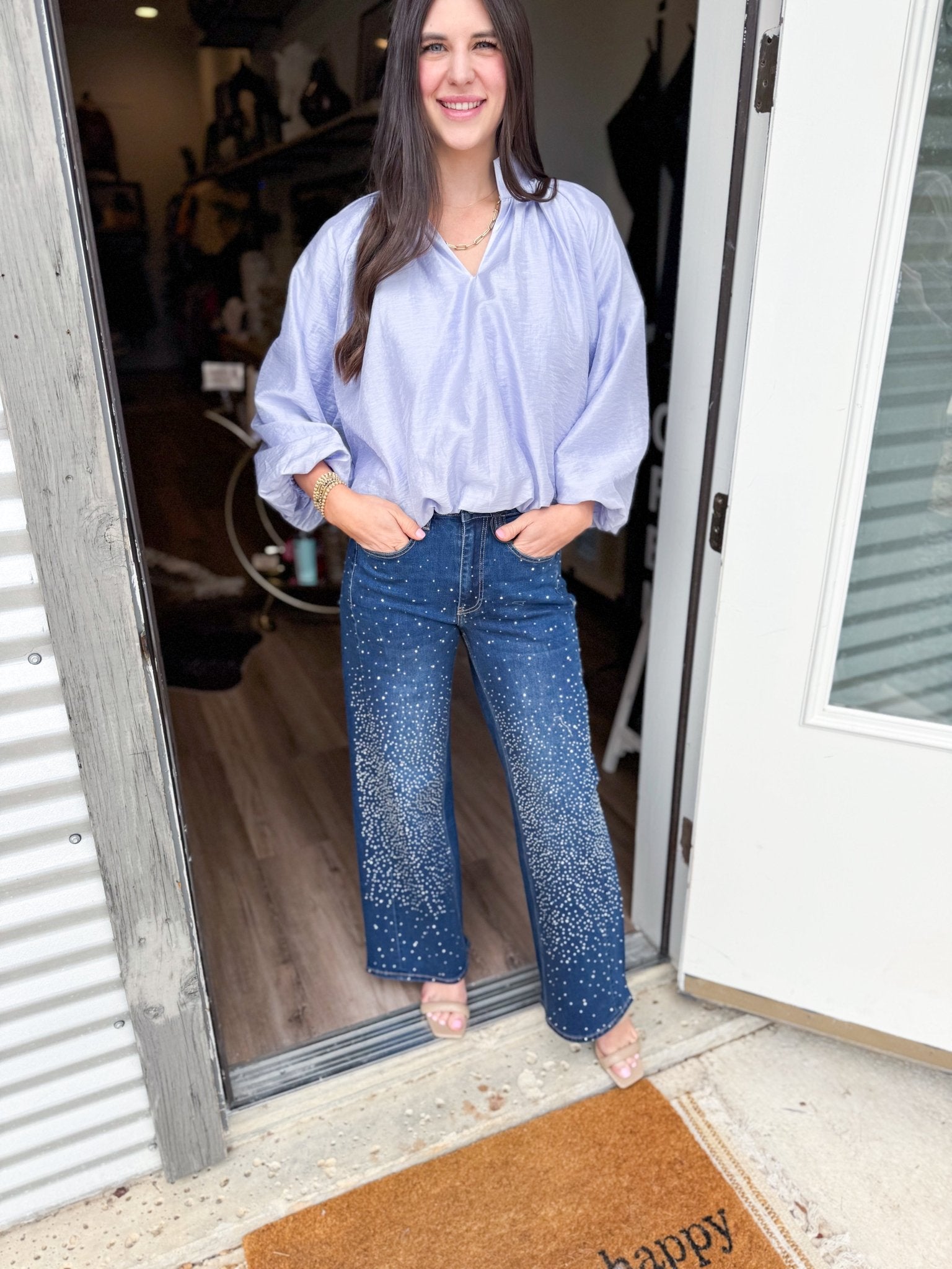 Emma Blouse - Periwinkle - Elk + Elm