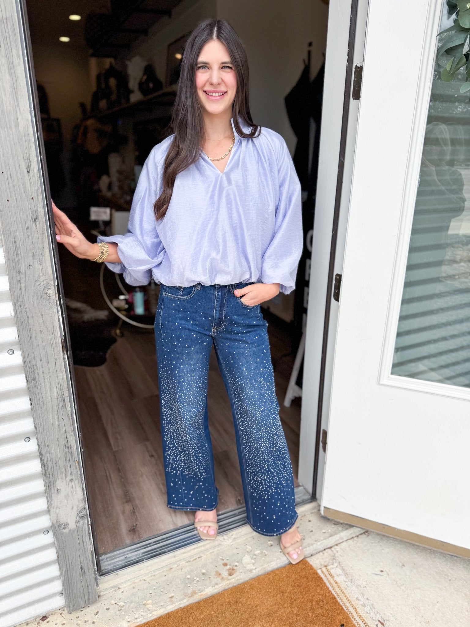 Emma Blouse - Periwinkle - Elk + Elm