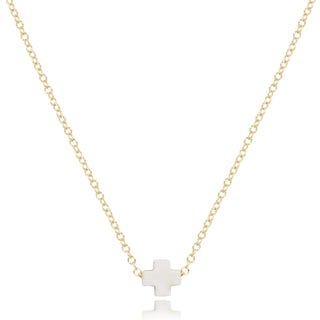 enewton 16" Necklace gold - signature cross small Off - White - Elk + Elm