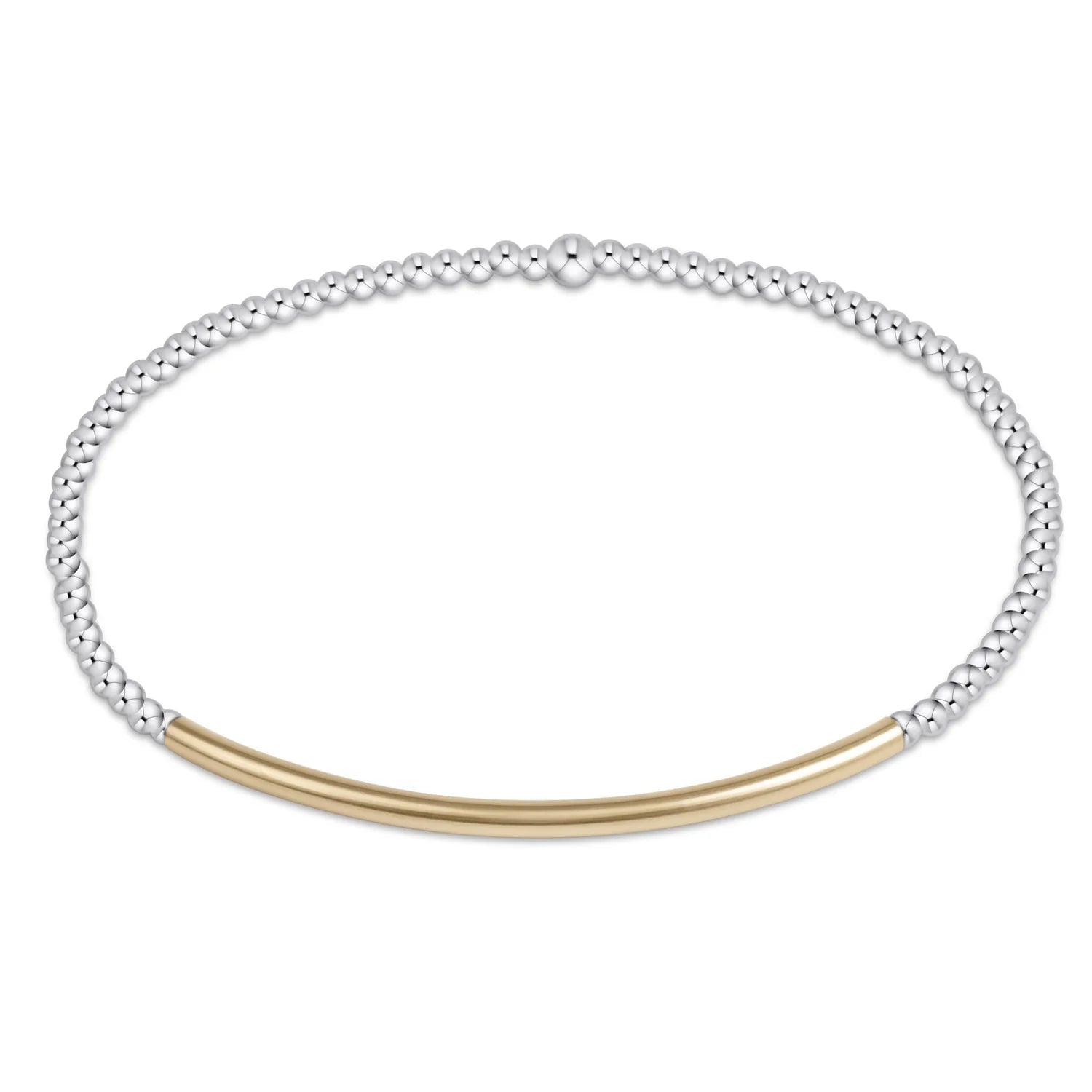 eNewton Bliss Bar MIxed Metal Bracelet 4mm - Elk + Elm