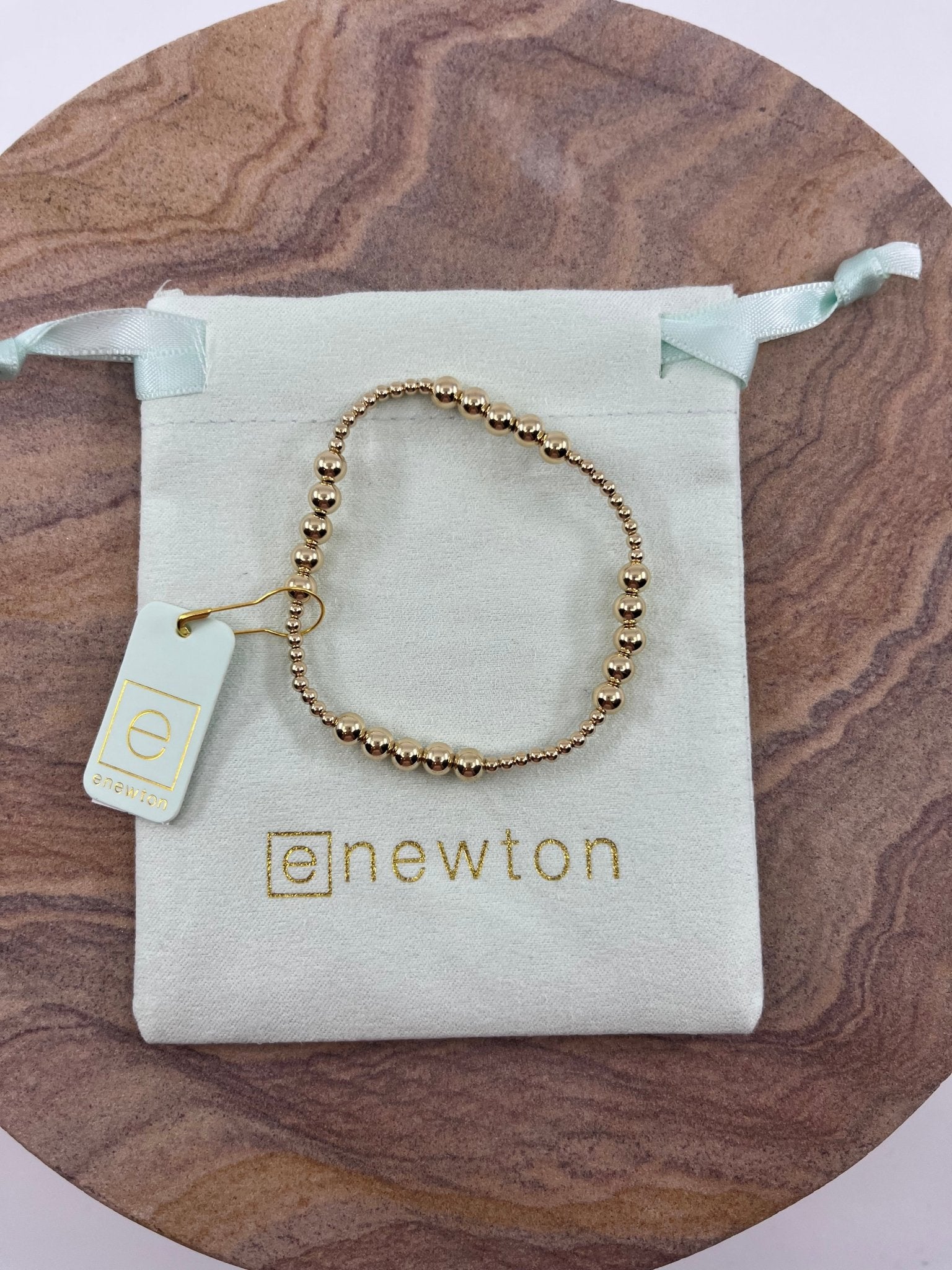 eNewton Blissful Pattern Bracelet Gold - Elk + Elm