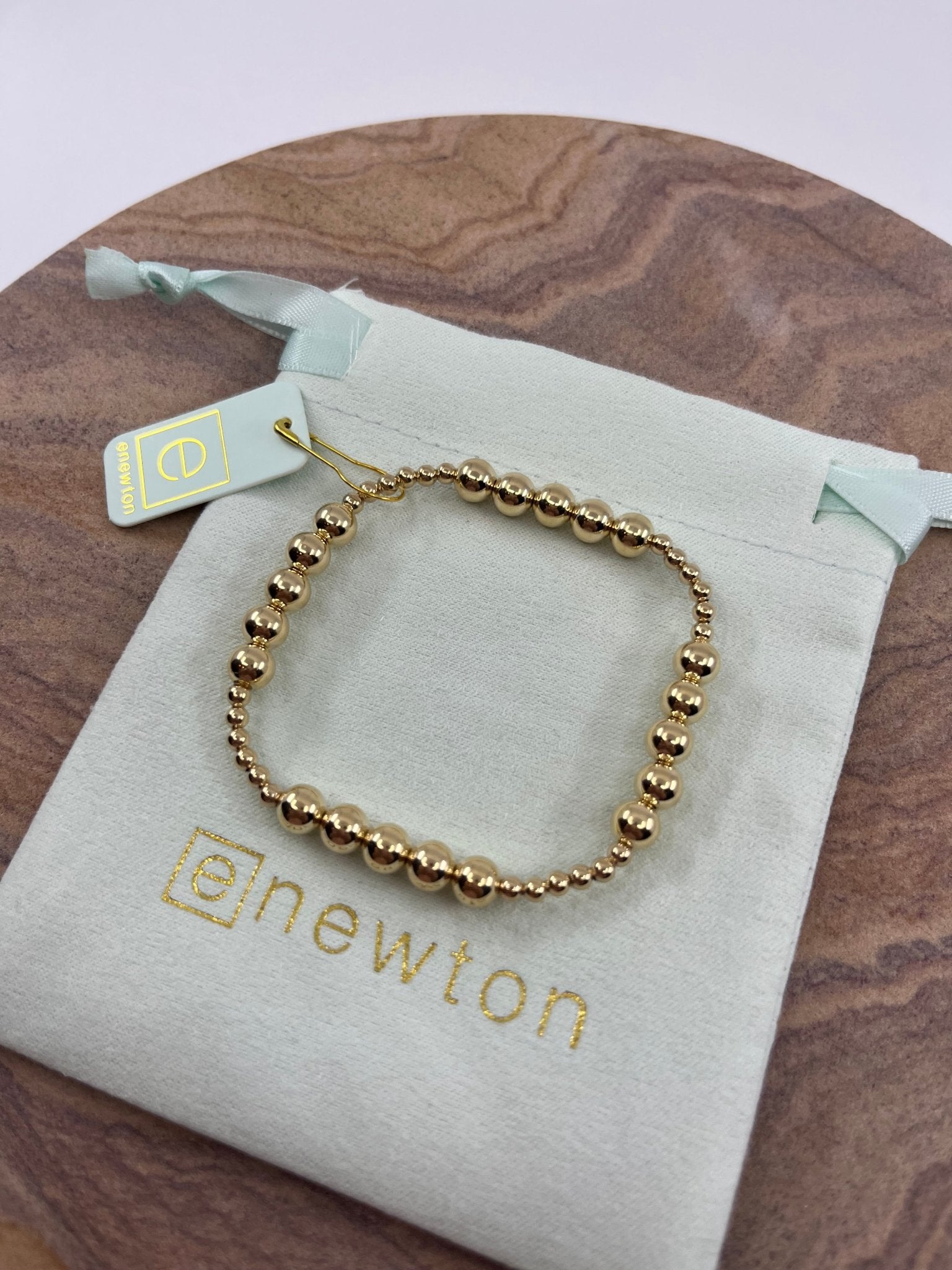 eNewton Blissful Pattern Bracelet Gold - Elk + Elm