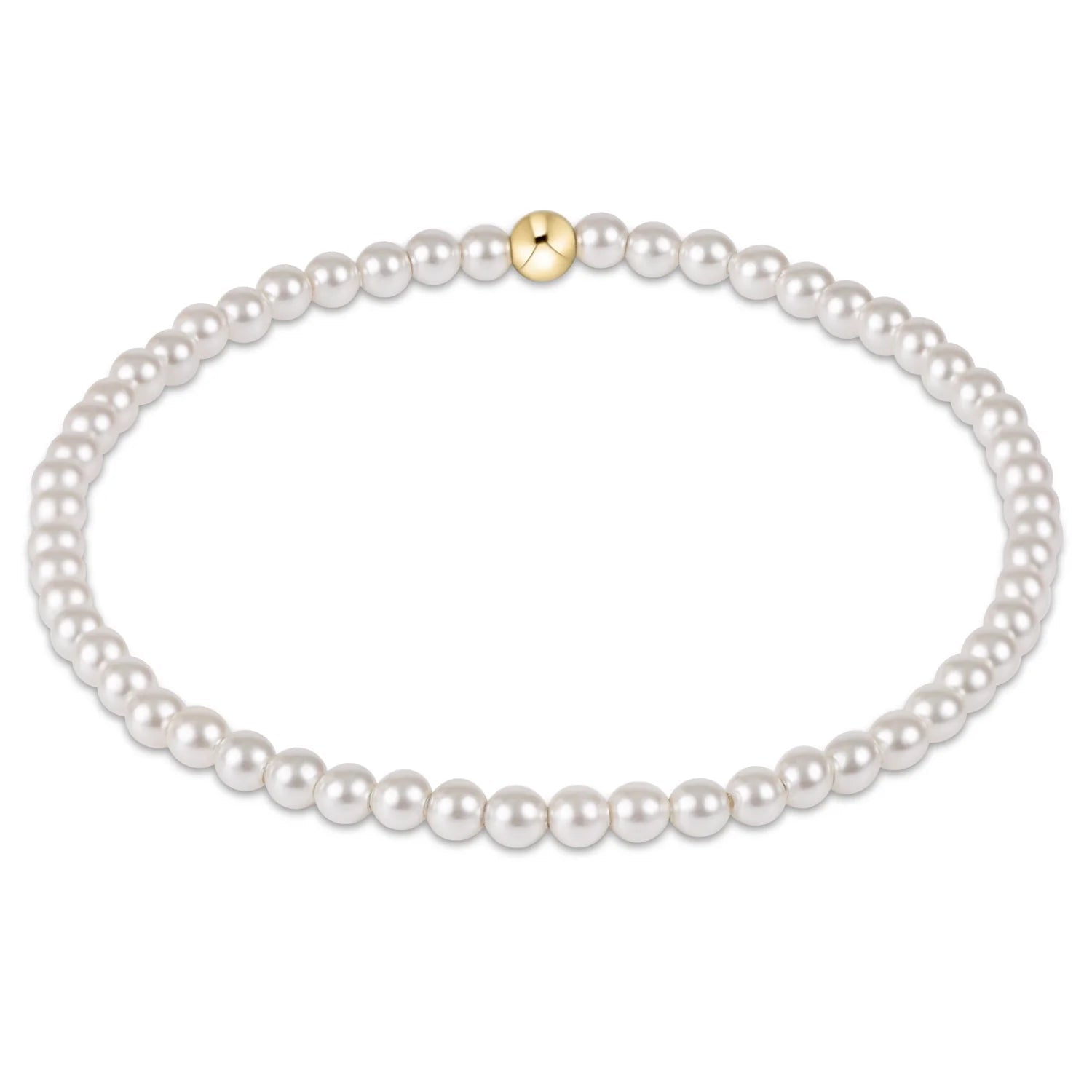 enewton Classic Gold Pearl Bead Bracelet 3mm - Elk + Elm