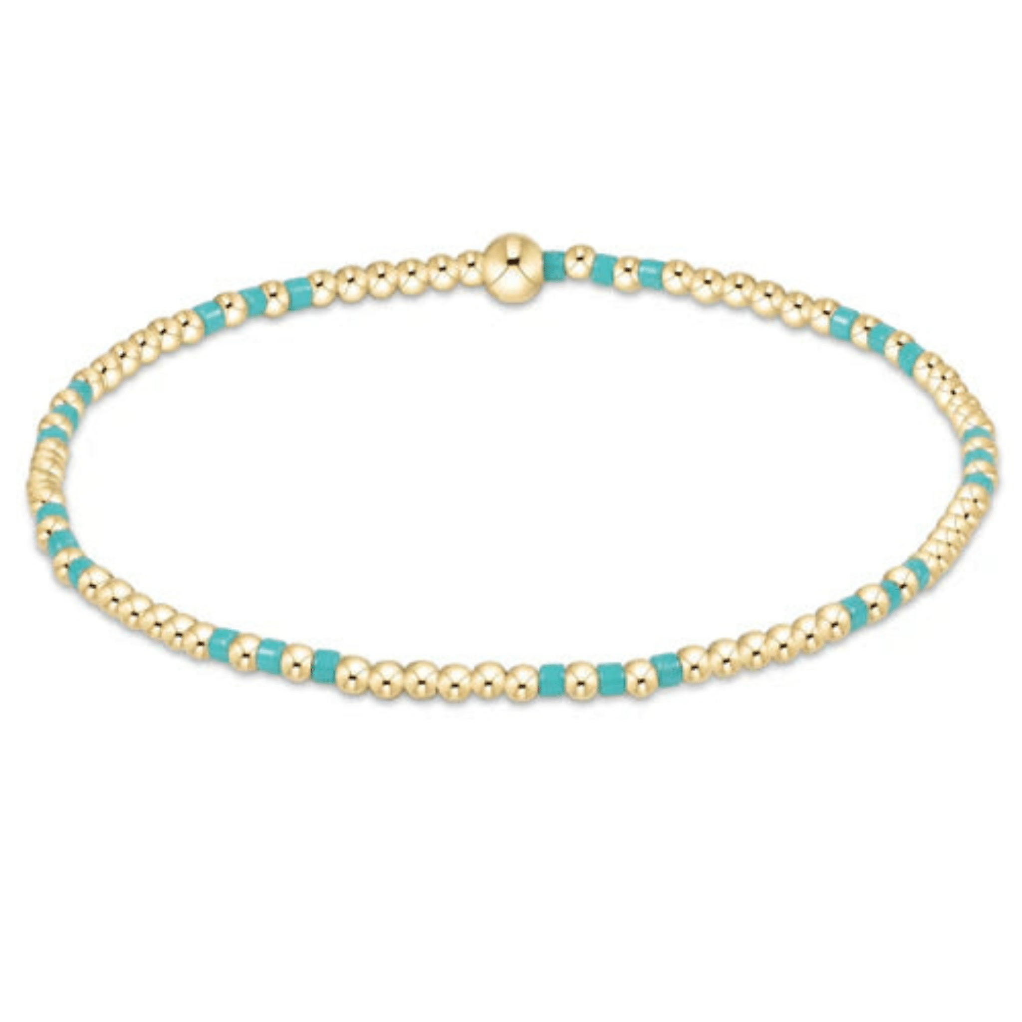 eNewton Hope Joy Pattern 2mm Bead Bracelet - Elk + Elm