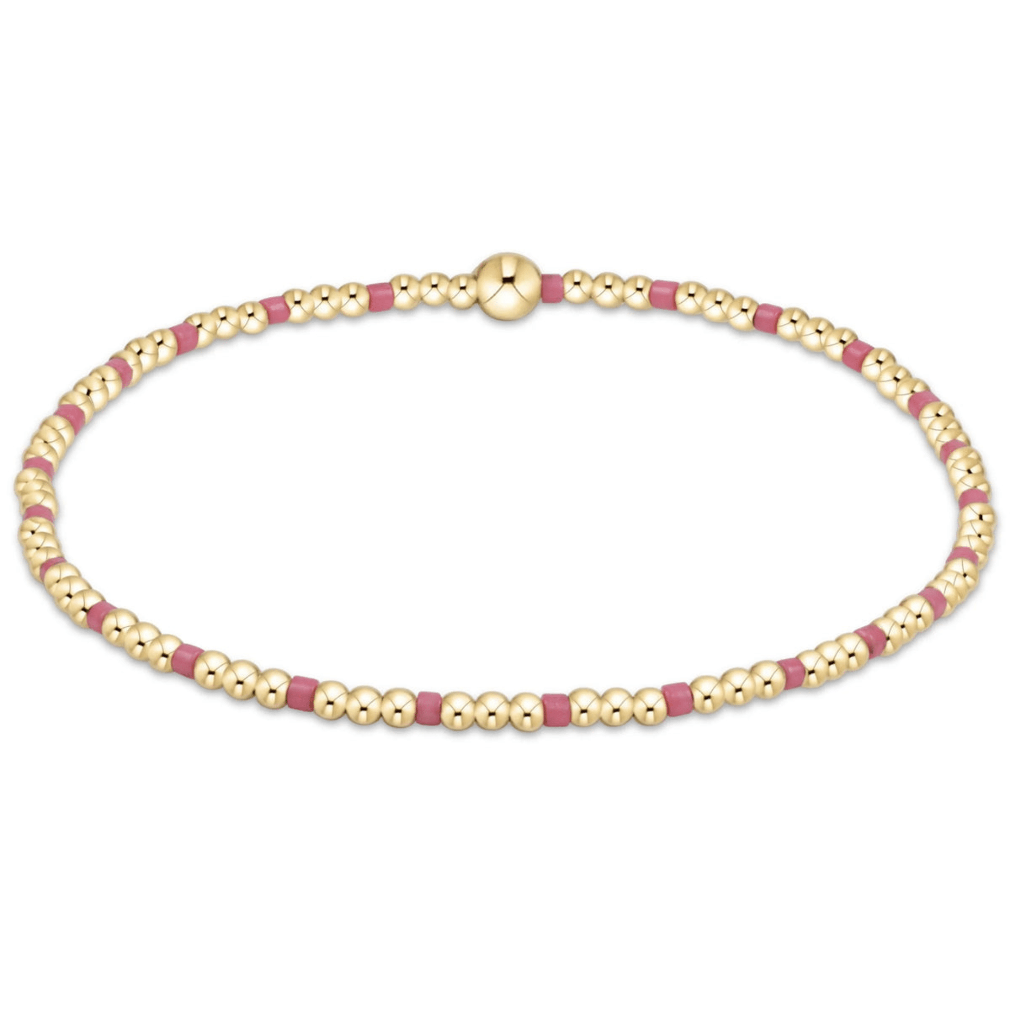 eNewton Hope Sincerity Pattern 2mm Bead Bracelet - Elk + Elm