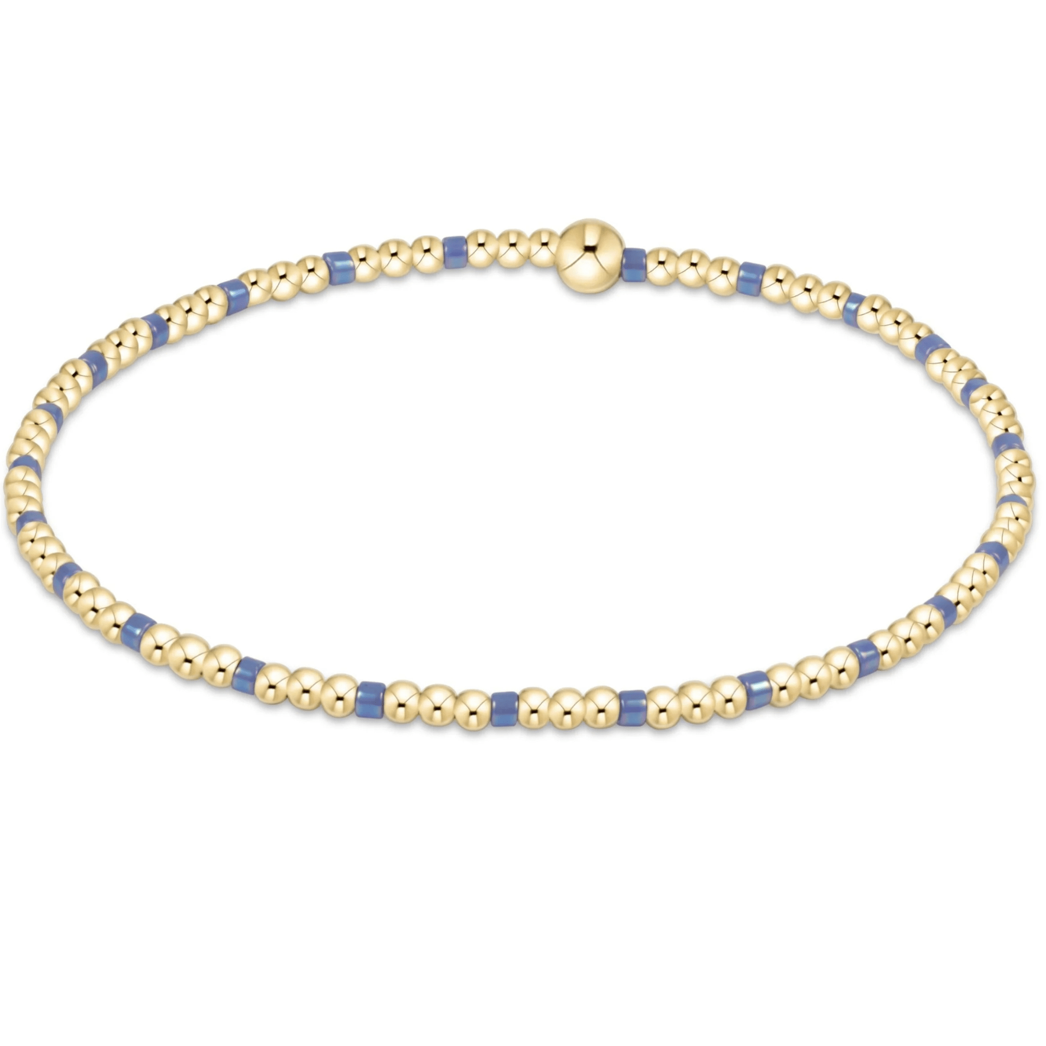 eNewton Hope Sincerity Pattern 2mm Bead Bracelet - Elk + Elm