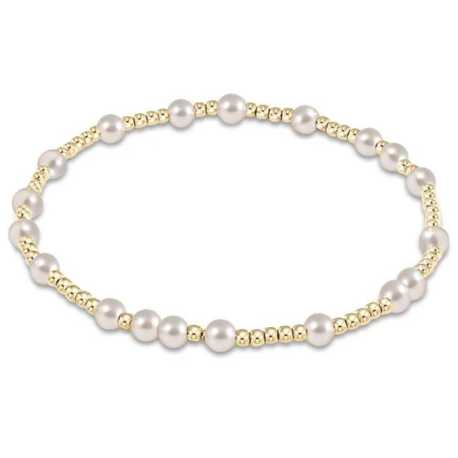 eNewton Hope Unwritten Pearl Bracelet 4mm - Elk + Elm