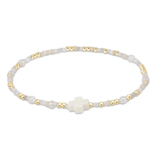 eNewton Hope Unwritten Signature Cross Bracelet - Elk + Elm