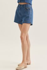 Denim Buckle Top & Shorts Set - Shorts Detail