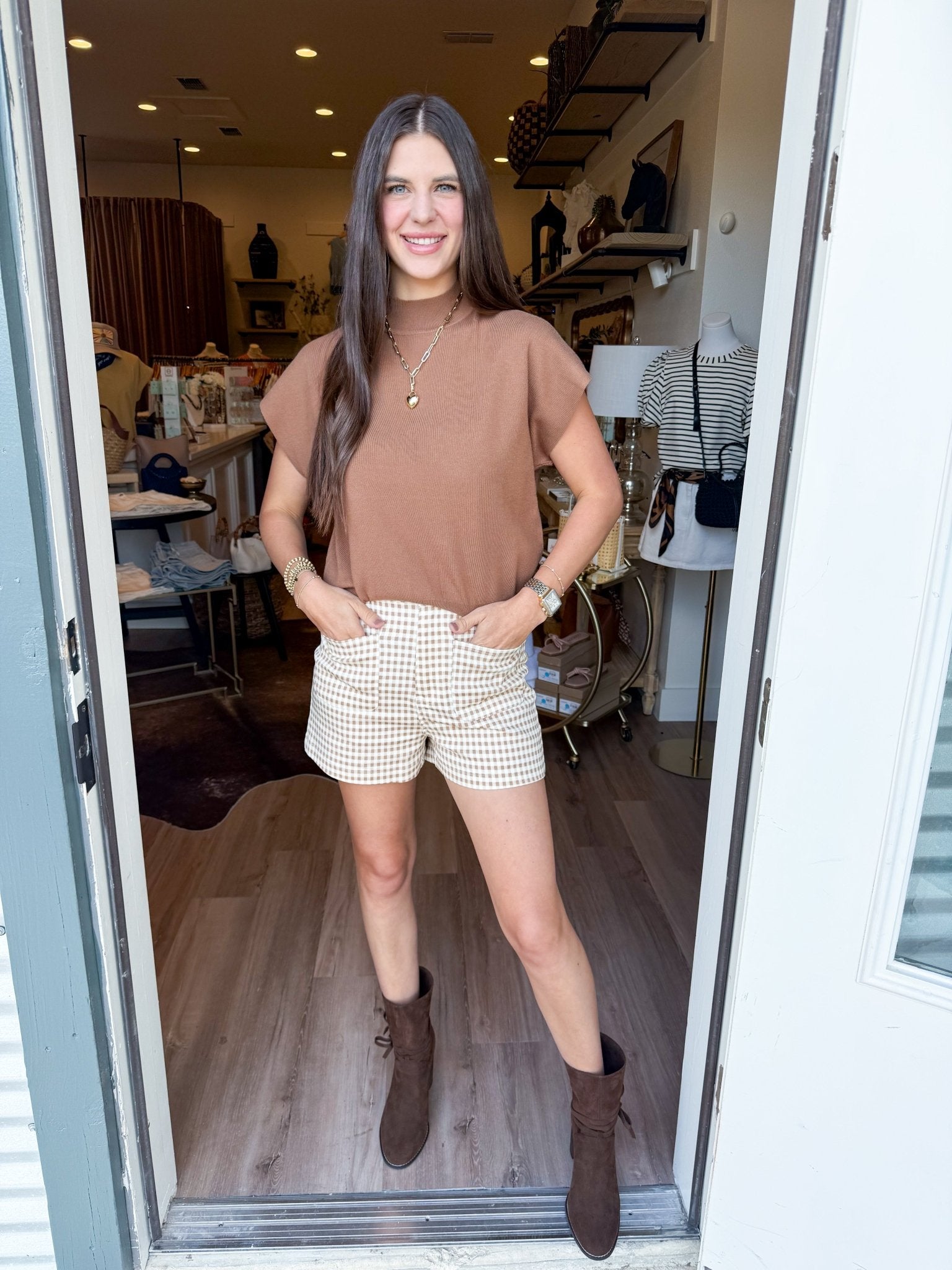 Everyday Mock Neck - Coco - Elk + Elm