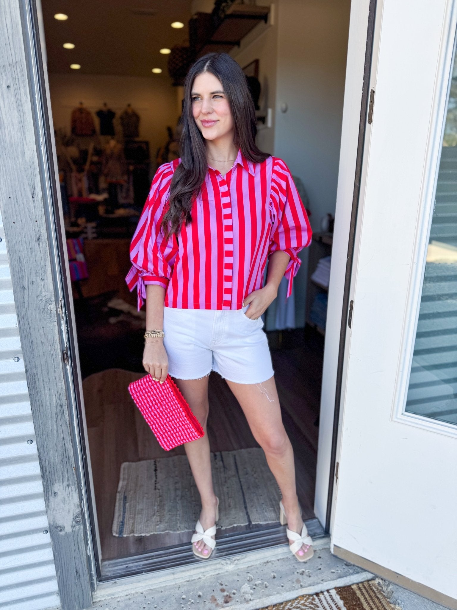 Fannie Top in Pink - Elk + Elm