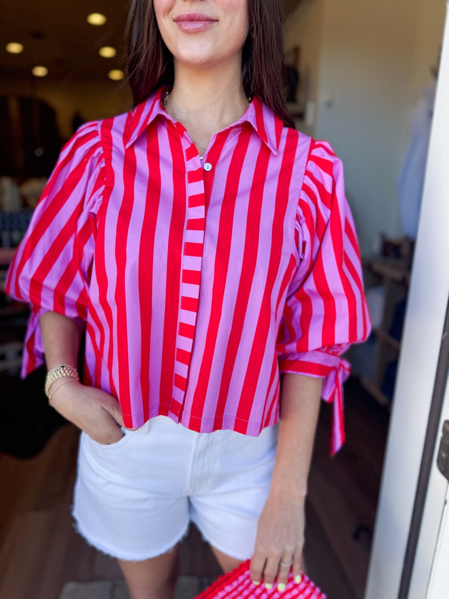 Fannie Top in Pink - Elk + Elm