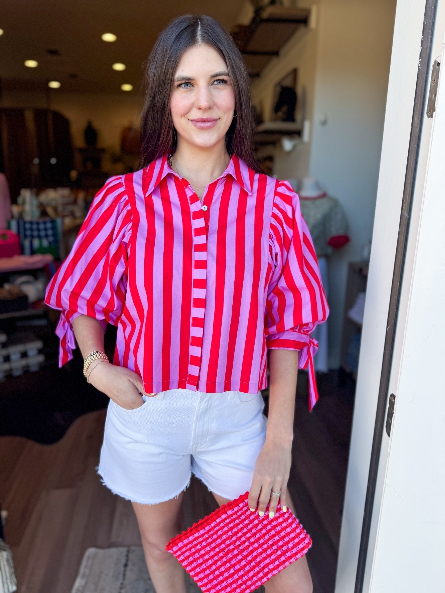 Fannie Top in Pink - Elk + Elm