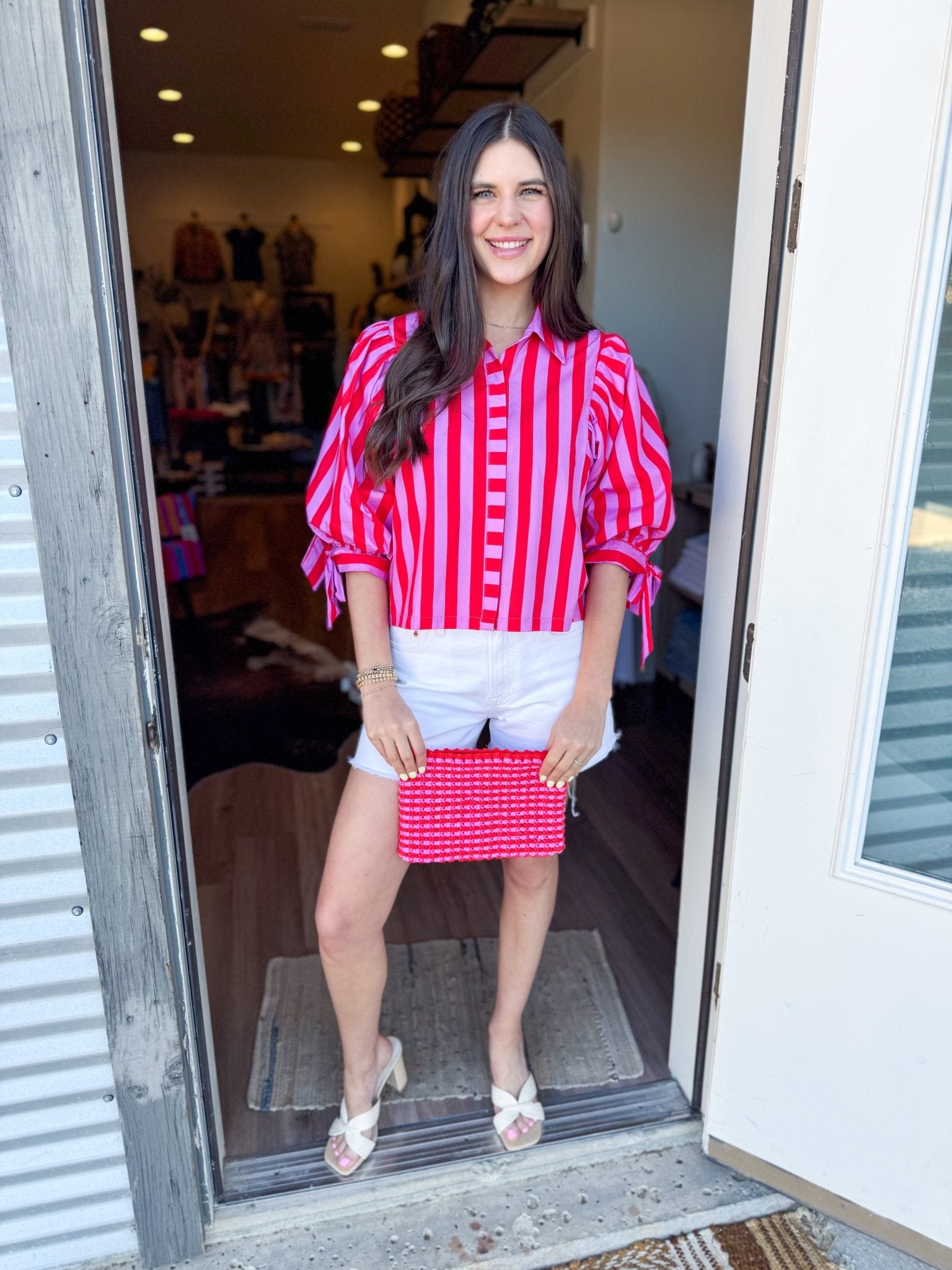 Fannie Top in Pink - Elk + Elm
